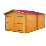 Garage madriers embots 28mm sans plancher