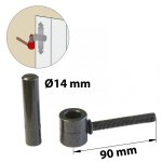 Gond chimique acier prépeint, h. 80x diam. 14 mm Gond chimique acier prépeint, h. 80x diam. 14 mm