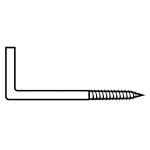 Gond  visser plastifi blanc filet bois vissal 2, 5x25mm lot de 13 gonds