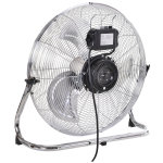 Grand ventilateur de bureau Ø 51 cm silencieux puissant 100 w 3 vitesses tête réglable gris métal Grand ventilateur de bureau Ø 51 cm silencieux puissant 100 w 3 vitesses tête réglable gris métal
