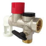 Groupe de sécurité coudé siège inox pour eau agressive nf 20 / 27 (3 / 4'') Groupe de sécurité coudé siège inox pour eau agressive nf 20 / 27 (3 / 4'')