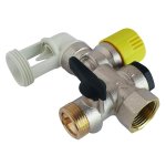 Groupe de sécurité coudé siège téflon pour eau calcaire nf 20 / 27 (3 / 4'') Groupe de sécurité coudé siège téflon pour eau calcaire nf 20 / 27 (3 / 4'')