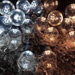 Guirlande guinguette led 13m 20pcs 6w ip65 monocouleur - c�ble noir - blanc froid 6000k - 8000k - silamp ...