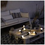 Guirlande guinguette led noire, compatible ampoules e27, 5m extensible