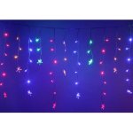 Guirlande led rideaux avec etoiles 220v 2m ip44 100 led - multicolore ( + transfo) - silamp