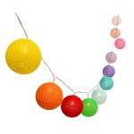 Guirlande lumineuse solaire mimy color solar jaune coton 3. 80m