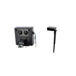 Guirlande solaire led bleue 20m 200led ip44, 8 modes - c�ble vert - silamp