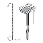 Guirlande transparente boa, led intégrée, 30 lumens, rgb, ip44, solaire, classe iii Guirlande transparente boa, led intégrée, 30 lumens, rgb, ip44, solaire, classe iii