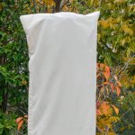 Housse de protection impermable pour parasol droit avec fermeture clair et cordon de serrage polyester ...