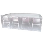 Housse de protection transparente pour de table rectangulaire Housse de protection transparente pour de table rectangulaire
