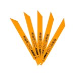 Jeu de 5 lames de coupe mtal cobalt pour scie sabre dewalt dt2353 - qz (203 mm)