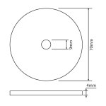 Joint de soupape pour mcansime de wc 70 x 9 x 6