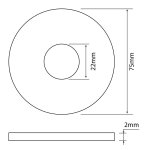 Joint de soupape pour mcansime de wc 75x22x2