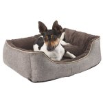 Kerbl corbeille samuel - 50 x 40 x 15 cm - argent et gris - pour chien