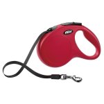 Kerbl laisse - corde flexi classic m - longueur : 5 m - poids max : 25 kg - rouge - pour chien