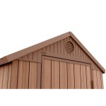 Keter abri de jardin en resine darwin 2 m2 - marron