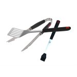 Kit 3 accessoires pour barbecue en acier inoxydable