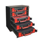 Kit d'armoire de rangement 5 avec systme de rangement  compartiments orsy