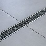 Kit caniveau premium 1000x130x150mm + grille en acier galva anti - talon b125 Kit caniveau premium 1000x130x150mm + grille en acier galva anti - talon b125