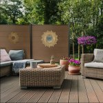 Kit clôture h1. 85xl7. 55 m en bois composite philly marron et structure aluminium set de base + 3 extensions ... Kit clôture h1. 85xl7. 55 m en bois composite philly marron et structure aluminium set de base + 3 extensions ...