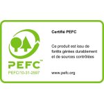 Kit de deux portes de placard dcor chene cendre