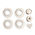 Kit rduction joints (1 / 2 blanc) pour radiateur aluminium