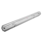 Kit de rglette led tanche + tube non lumineuse led 150cm t8 24w - blanc froid 6000k - 8000k - silamp ...