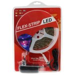 Kit ruban led dc12v 3 mtres blanc chaud ip65 complete avec transformateur et cable d'alimentation