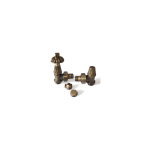 Kit vanne thermostatique avec poigne fleurie pour radiateur fonte