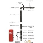 Kit ventouse universel complet (sortie faade) pole  granuls raccordement derrire