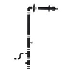 Kit ventouse universel complet (sortie faade) pole  granuls raccordement derrire