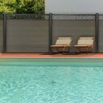 Lame dcorative prism gris aluminium pour cloture bois composite