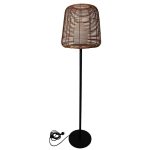 Lampadaire filaire effet rotin tall boheme marron polyrotin h150cm