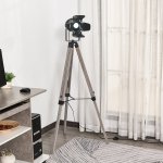 Lampadaire trpied style industriel hauteur rglable h100 - 140 cm noir