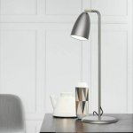 Lampe � poser acier bross� nexus 10, gu10, max 6w, ip20, 230v, classe ii