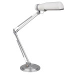 Lampe architecte mtal et plastique corep optima blanc