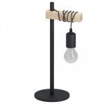 Lampe industriel mtal noir, eglo townshend