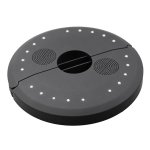 Lampe parasol enceinte bluetooth soly play blanc plastique Ø20cm Lampe parasol enceinte bluetooth soly play blanc plastique Ø20cm