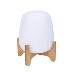 Lampe de table support en bois palmy blanc bois h26cm