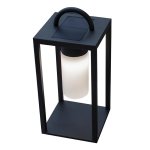 Lanterne solaire nomade jazz solar noir acier h50cm Lanterne solaire nomade jazz solar noir acier h50cm