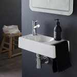 Lave mains suspendu avec porte serviette dallas