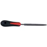 Lime tiers - point angle vif manche bi - matière 150 mm Lime tiers - point angle vif manche bi - matière 150 mm