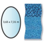 Liner boulder forme ovale 3. 65x7. 31m pour piscine hors sol - li1224sbo Liner boulder forme ovale 3. 65x7. 31m pour piscine hors sol - li1224sbo