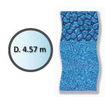 Liner boulder forme ronde d. 4. 57m pour piscine hors sol - li1548sbo Liner boulder forme ronde d. 4. 57m pour piscine hors sol - li1548sbo