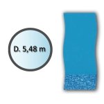 Liner swirl forme ronde d. 5. 48m pour piscine hors sol - li1848sb