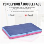 Lit matelas orthopdique grande taille mmoire de forme pour chien 101l x 66l x 10h cm housse amovible ...