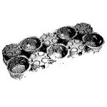 Lot 10 botes d'encastrement cloison sche diamtre 65mm