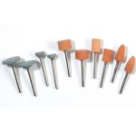 Lot de 10 mini accessoires pour meulage et affûtage Lot de 10 mini accessoires pour meulage et affûtage