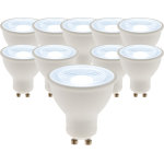 Lot de 10 spots led 5w gu10 400lm 6500k
