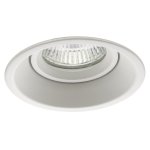 Lot de 10 support spot encastrable basse luminance blanc, non eblouissant, pour ampoule gu10 / mr16 ref. ...